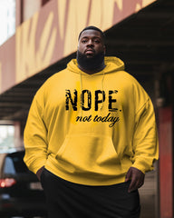 Men's Big & Tall Nope Not Today Two Piece Sweatshirt