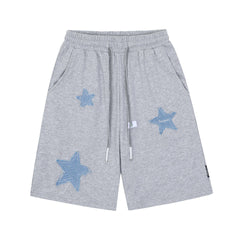Big & Tall Guy’s Stars Printed Sports Street Style Shorts