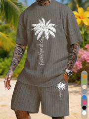 Palm Tree Faith Hope & Love Print Texture Large Size Holiday Set