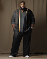 Big Guys Aurora Gradient Print Long Sleeve Walking Set