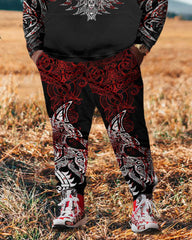 Men's Plus Size Huginn Pullover Hoodie Set