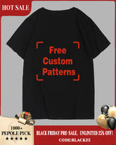 Customized Big and Tall T-shirt (You Can Upload Pictures, Text, Logo, Etc. To Customize Your Interesting T-shirt)