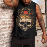 Men's Skull Print Tank Top