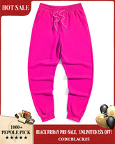 Men's Plus Size Solid Color Drawstring Waist Sweatpants