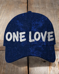 Simple Style ONE LOVE Street Fashion Duckbill Cap