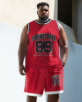 Men's Plus Size Basketball 88 Vest Sports Two-piece