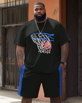 Street Vitality Basketball Shooting Print Big & Tall Men's Set