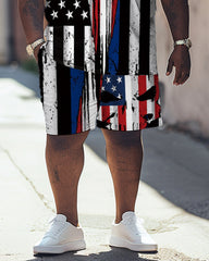 Independence Day Skull Print Large Men's Set