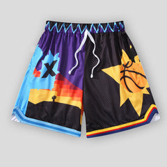 Plus Size Sports Street Style Basketball Breathable Shorts