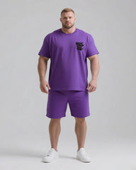 GREAT THINGS TAKE TIMES Slogan T-shirt 2-Piece Set