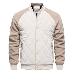Big & Tall Men's Thickened Jacket Raglan Sleeve Quilted Jacket S-2XL
