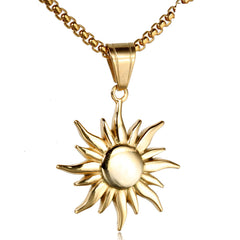 Men's Hip-Hop Sun Pendant Necklace