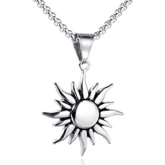 Men's Hip-Hop Sun Pendant Necklace