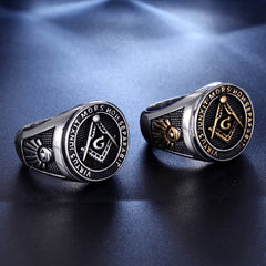 Vintage Masonic Logo Men's Ring