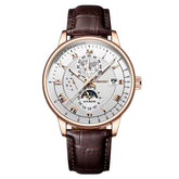 Three Eyes Calendar Star Moon Fashion Men's Watch