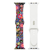 For Apple Watch Silicone Printing Cute Strap, Iwatch5,6,7,8,9,10,S11