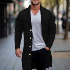 Big & Tall Men's Medium And Long Thick Needle Twist Cardigan Sweater Jacket M-3XL