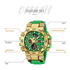 Sports Colorful Luminous Chronograph Waterproof Multifunctional Watch