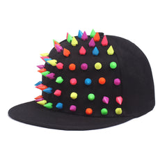 Black Liu Ding Ping Along Hip-hop Hat For Men And Women