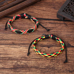 Tree Of Life Men's Hand-woven Leather Bracelet New Multi-color Optional Multi-layer Combination Set Decoration