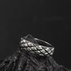 Vintage Viking Totem Eye Ring