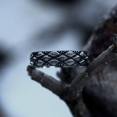Vintage Viking Totem Eye Ring