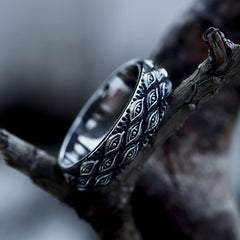 Vintage Viking Totem Eye Ring