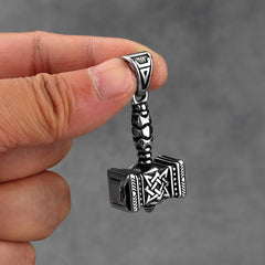 Vintage Viking Thor's Hammer Pendant Necklace