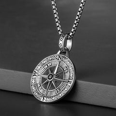 Compass Compass Men's Pendant Necklace