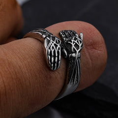 Retro Men's Ring With Hands