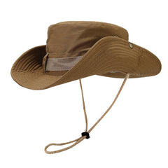Hiking Mountaineering Hat Men's Big Hat Sunscreen Fisherman Hat Women's Outdoor Fishing Hat Western Cowboy Sunshade Hat
