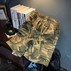 Large Size Men's Camouflage Workwear Casual Shorts Straight Loose Shorts Summer Middle Pants