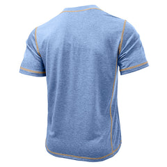 M-3XL Men's Colorblock Crewneck T-Shirt