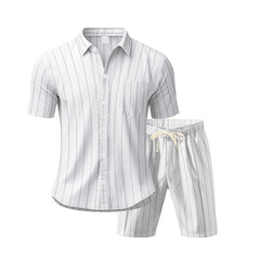 S-3XL Striped Jacquard Suit