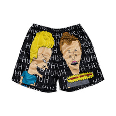 Plus Size Sports Casual Trendy Retro Comic Characters Print Shorts