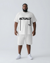 Your Limits Are 90% Mental Actually You Can Striped 2-Piece T-shirt Set