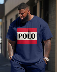 Men's Sports POLO Short-Sleeved Trousers Casual Two-Piece Set