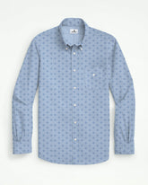 Business Three-dimensional Jacquard Fabric Sky Blue Men's Plus Size Shirt