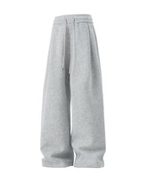 Big & Tall Men's Elastic-waist Thickened Loose-fit Straight-leg Sweatpants