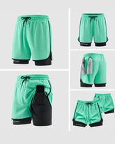 Couple's Casual Three-point Pants Sports Fitness Quick-drying Thin M-6XL