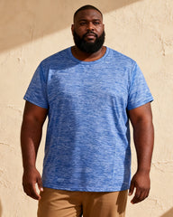 M-5XL Men's Plus Size Outdoor Crewneck Sports Tee