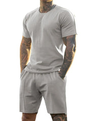 🔥Summer Sets 50% Off Exclusive ✨ Summer Men’s Short-Sleeve Crew-Neck Fitness Sports Casual Set