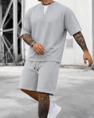 M-8XL Men's Plus Size Two-piece Sports Suit