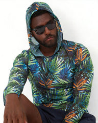 Camouflage Beach Blouse Hooded Long Sleeve T-shirt M-3XL