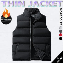 KZZ Mens Vest Jacket Warm Sleeveless Jackets
