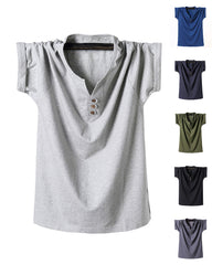 M-8XL Plus Size V-Neck Sweat Tee