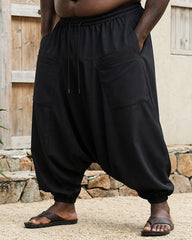 2XL-9XL Men's Large Pocket Wide Leg Pants