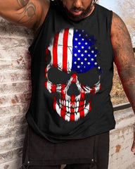 Plus Size Men's Print Tank Top