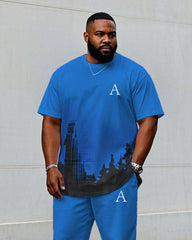 Street Blue New York City Silhouette Print