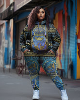 Women's Big & Tall Bastet Pullover Hoodie Set